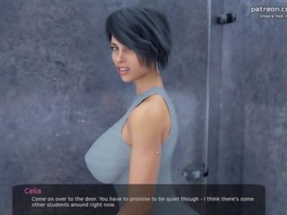 Libidinous teacher seduces her student and gets a big phallus inside her tight ass l My sexiest gameplay moments l Milfy City l Part &num;33
