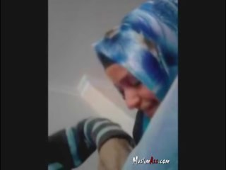 Hijab turkish Turban Sucking phallus