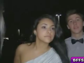 حميم يحصل على prom ليل x يتم التصويت عليها قصاصة في ال ليمو