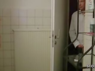 德語 母親 抓 和 性交 在 淋浴